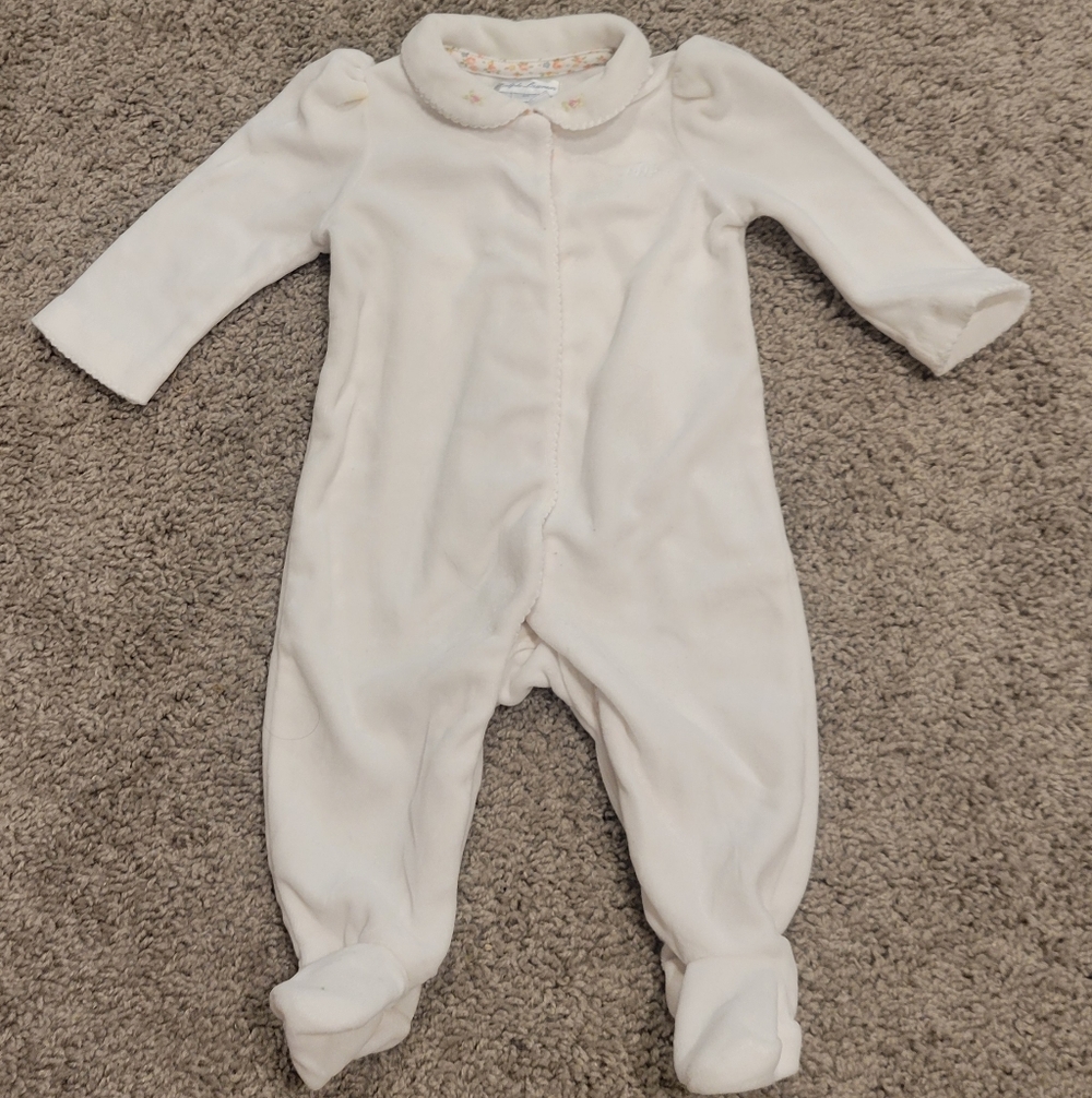 Ralph Lauren Velour Onesie Size 3 Months